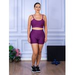 Conjunto Shorts e Top Alça Suplex Roxo