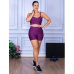 Conjunto Shorts e Top Alça Suplex Roxo