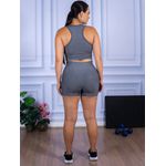 Conjunto Shorts e Top Nadador Suplex Cinza Mescla