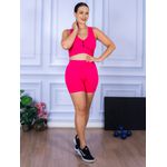 Conjunto Shorts e Top Nadador Suplex Rosa Pink