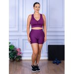 Conjunto Shorts e Top Nadador Suplex Roxo