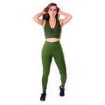 Conjunto Suplex Liso Verme Militar