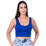 Cropped Suplex Regata Azul Royal