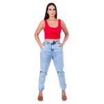 Cropped Suplex Regata Vermelho