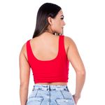 Cropped Suplex Regata Vermelho