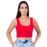 Cropped Suplex Regata Vermelho