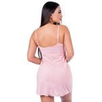 Camisola em Liganete Rosa Bebê