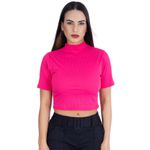 Cropped Gola Canelado Pink