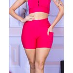 Short Suplex Com Bolso Rosa Pink