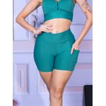 Short Suplex Com Bolso Verde Piscina