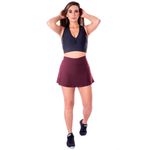 Short Saia Suplex Liso Bordo