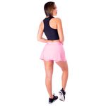 Short Saia Suplex Liso Rosa