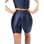 Short com Bolso Feminino de Academia Cirrê 3D Chumbo