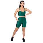 Short com Bolso Feminino de Academia Cirrê 3D Jade