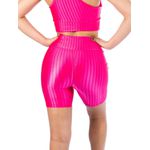 Short com Bolso Feminino de Academia Cirrê 3D Pink