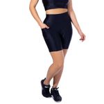 Short com Bolso Feminino de Academia Cirrê 3D Preto