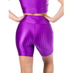 Short com Bolso Feminino de Academia Cirrê 3D Roxo