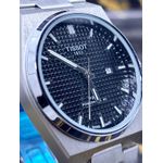 RELÓGIO TISSOT PRX 1853 TODO PRATA FUNDO PRETO