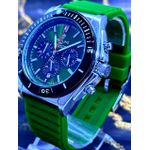 BREITILING 1884 PRATA COM PULSEIRA SILICONE VERDE