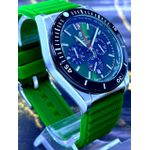 BREITILING 1884 PRATA COM PULSEIRA SILICONE VERDE