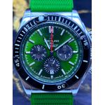 BREITILING 1884 PRATA COM PULSEIRA SILICONE VERDE