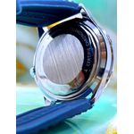 BREITILING 1884 REDONDO PRATA COM PULSEIRA SILICONE AZUL