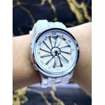 RELÓGIO AMANI PULSEIRA SILICONE BRANCA