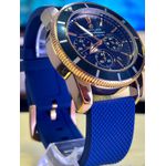 BREITILING SUPER OCEAN BRONZE COM PULSEIRA SILICONE AZUL