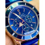 BREITILING SUPER OCEAN BRONZE COM PULSEIRA SILICONE AZUL