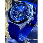  BREITILING 1884 PRATA COM PULSEIRA SILICONE AZUL