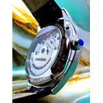 CARTIER AUTOMÁTICO LINHA PREMIUM FUNDO VERDE PULSEIRA COURO PRETA