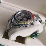 ROLEX DAYTONA FEMININO PRATA PREMIUM STRASS COLOR