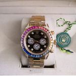 ROLEX DAYTONA FEMININO DOURADO PREMIUM STRASS COLOR