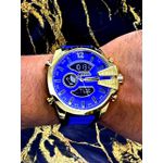 DIESEL 10 BAR DOURADO E AZUL LINHA BANHADA FUNCIONAL