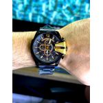 DIESEL 10 BAR LINHA BANHADA PRETO DETALHES DOURADO