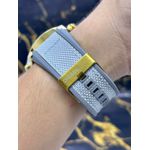 10 BAR DOURADO PULSEIRA CINZA LINHA BANHADA