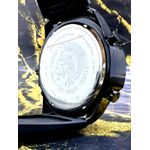 DIESEL 10 BAR TODO PRETO ALL BLACK PULSEIRA SILICONE