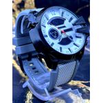 DIESEL 10 BAR PRETO COM PULSEIRA CINZA LINHA BANHADA