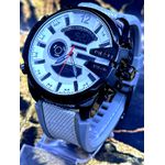 DIESEL 10 BAR PRETO COM PULSEIRA CINZA LINHA BANHADA