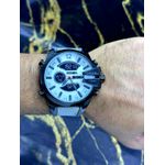 DIESEL 10 BAR PRETO COM PULSEIRA CINZA LINHA BANHADA