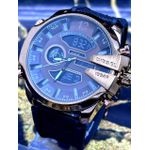 DIESEL 10 BAR CAIXARIA MARROM PULSEIRA PRETO LINHA BANHADA FUNCIONAL