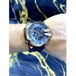 DIESEL 10 BAR CAIXARIA MARROM PULSEIRA PRETO LINHA BANHADA FUNCIONAL