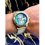 EXTRI REDONDO X6039 TODO FUNCIONAL DOURADO FUNDO VERDE