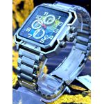 EXTRI QUADRADO PRATA FUNDO AZUL E AMARELO FUNCIONAL