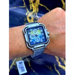 EXTRI QUADRADO PRATA FUNDO AZUL E AMARELO FUNCIONAL