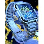 EXTRI QUADRADO PRATA FUNDO AZUL E AMARELO FUNCIONAL