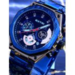 EXTRI X6096 AZUL COM DETALHES BRONZE FUNCIONAL