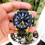 RELÓGIO G SHOCK GA 2000 PRETO COM AMARELO + GRÁTIS CORRENTE GRUMET