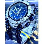 INVICTA GLADIADOR PRATA COM DETALHES AZUL