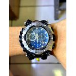 INVICTA GLADIADOR PRATA COM DETALHES AZUL